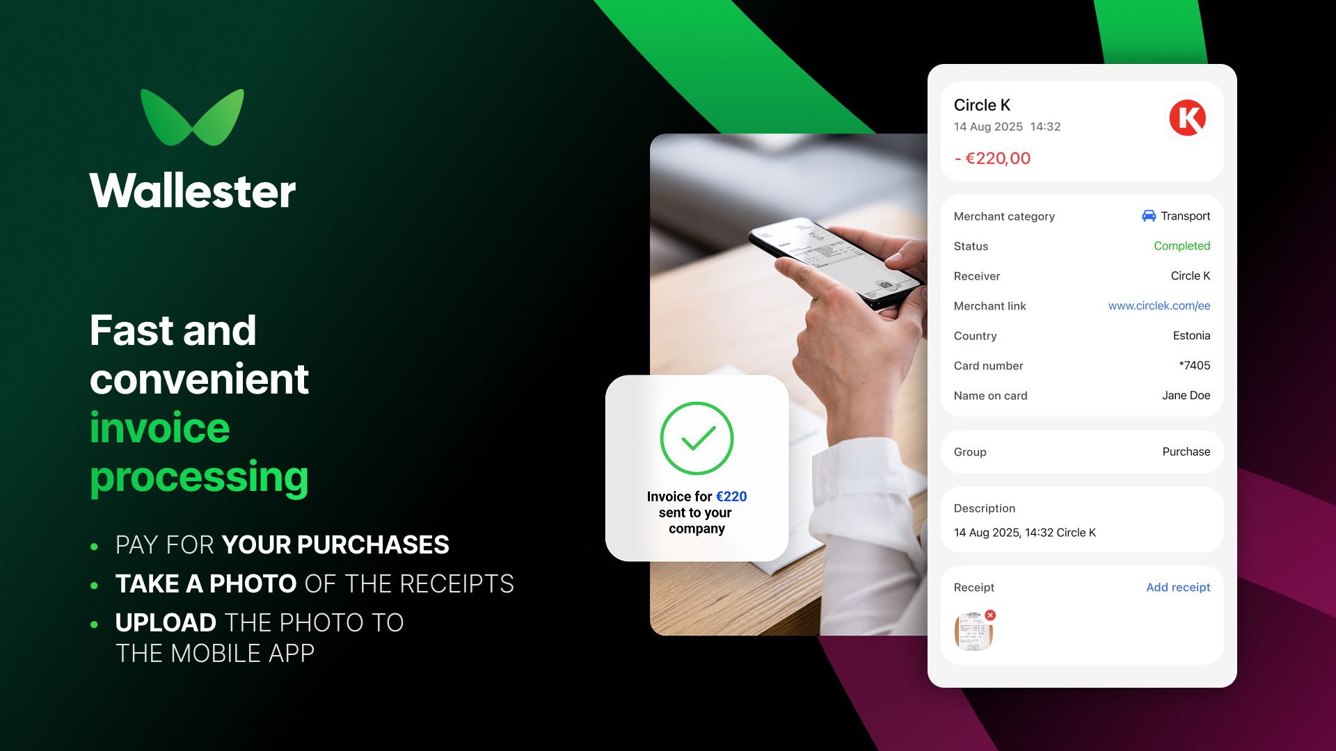 Spending limits dashboard